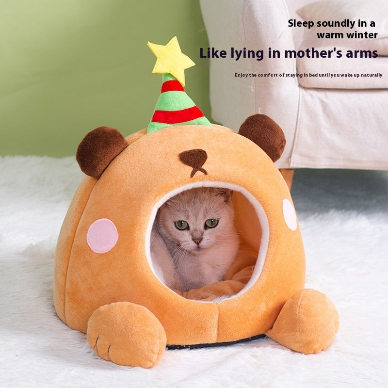 KFX-8622269 Cozy Four Seasons Cat Nest in Cute Shape for Comfortable Resting