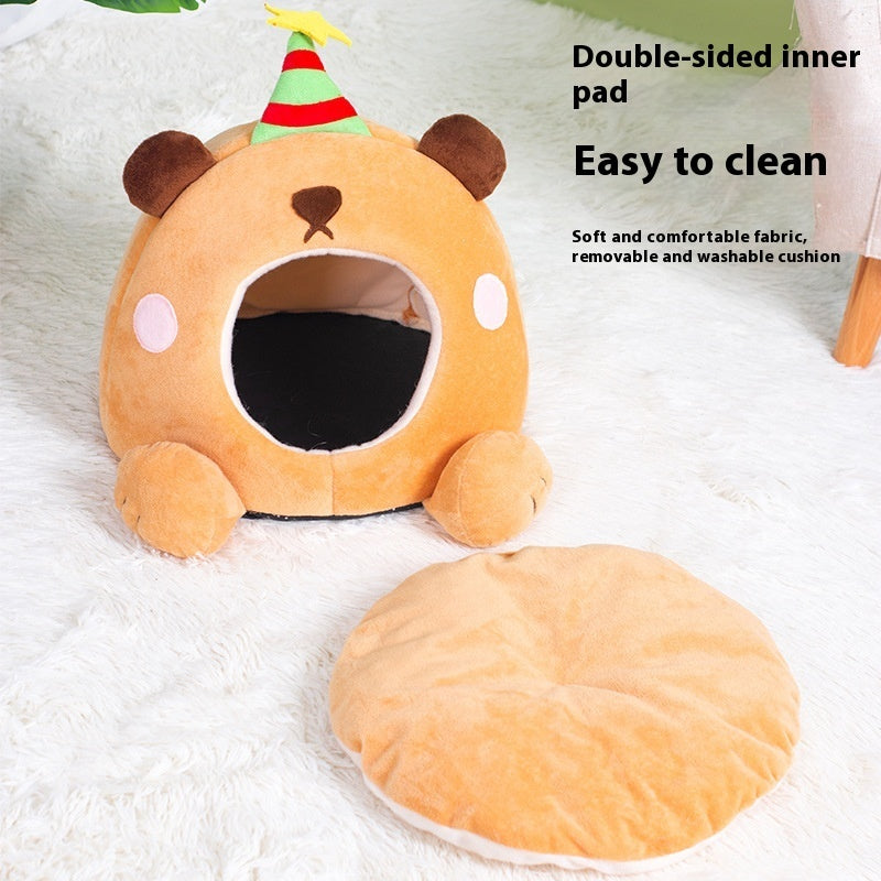 KFX-8622269 Cozy Four Seasons Cat Nest in Cute Shape for Comfortable Resting