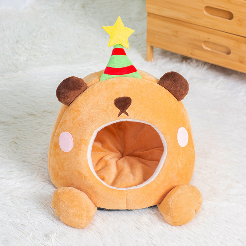 KFX-8622269 Cozy Four Seasons Cat Nest in Cute Shape for Comfortable Resting