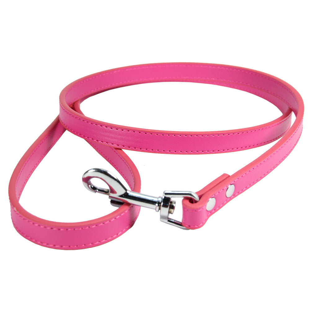 KFX-8622781 PU Leather Pet Leash for Cats and Dogs - Multiple Colors Available, 120cm Length
