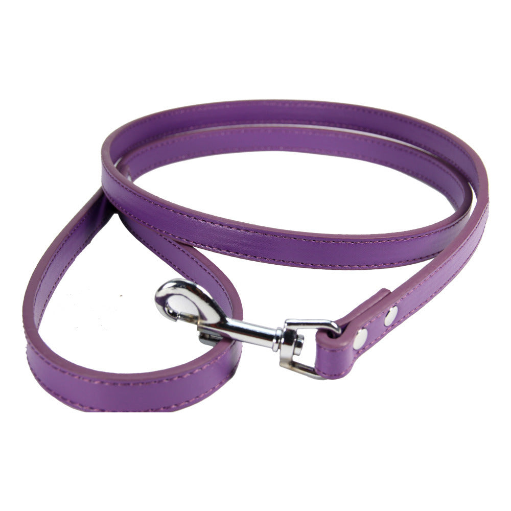 KFX-8622781 PU Leather Pet Leash for Cats and Dogs - Multiple Colors Available, 120cm Length