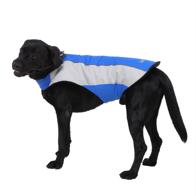 KFX-8623165 Reflective Casual Pet Jackets and Vests for All Sizes - Cotton and Polyester Mix