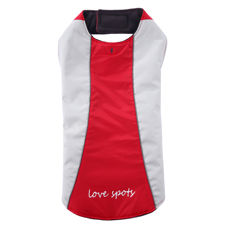 KFX-8623165 Reflective Casual Pet Jackets and Vests for All Sizes - Cotton and Polyester Mix