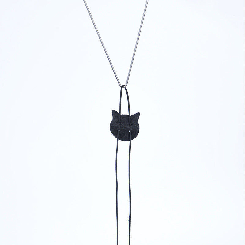 KFX-8623805 Telescopic Hanging Cat Toy with Adjustable Elastic Rope and Swinging Mouse Design