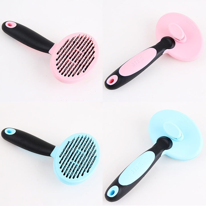KFX-8624573 Steel Needle Round Head Massage Comb for Pet Grooming and Hair Removal