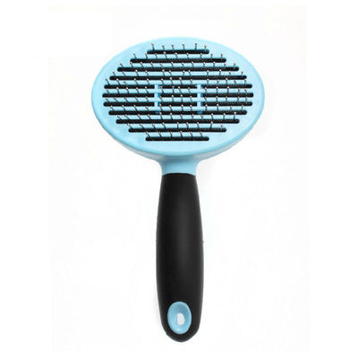 KFX-8624573 Steel Needle Round Head Massage Comb for Pet Grooming and Hair Removal