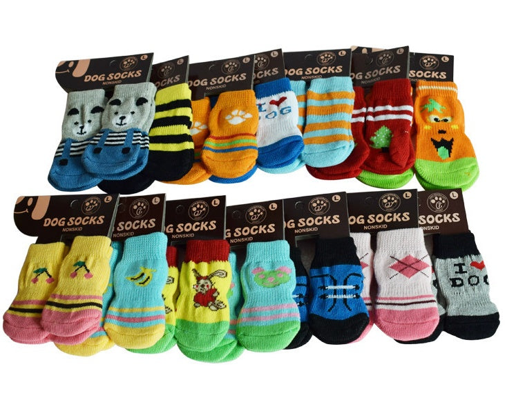 KFX-8625597 Indoor Anti-Skid Socks for Small Dogs - Ideal for Teddy Pomeranians and Bichons