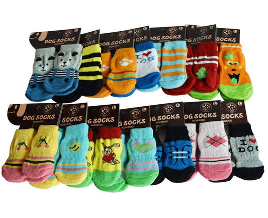 KFX-8625597 Indoor Anti-Skid Socks for Small Dogs - Ideal for Teddy Pomeranians and Bichons