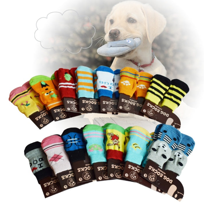 KFX-8625597 Indoor Anti-Skid Socks for Small Dogs - Ideal for Teddy Pomeranians and Bichons