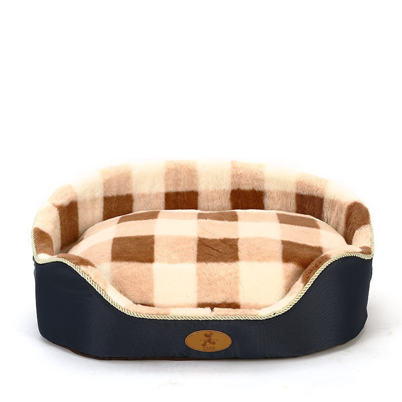 KFX-8628797 Cozy Shu Cotton Wool & Fleece Suede Pet Nest with Multiple Size Options