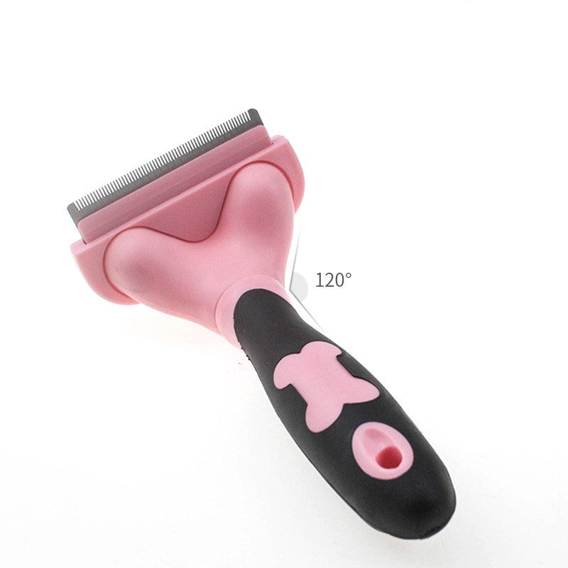 KFX-8630333 Cats and Dogs Universal Stainless Steel Comb Brush - Small & Large, Blue & Pink Options