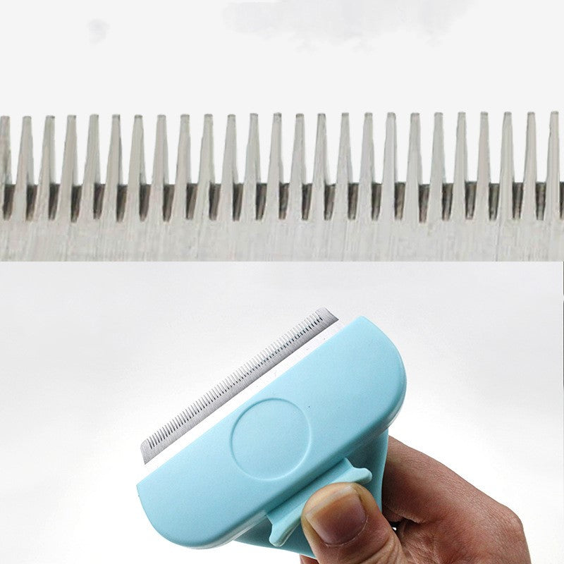KFX-8630333 Cats and Dogs Universal Stainless Steel Comb Brush - Small & Large, Blue & Pink Options