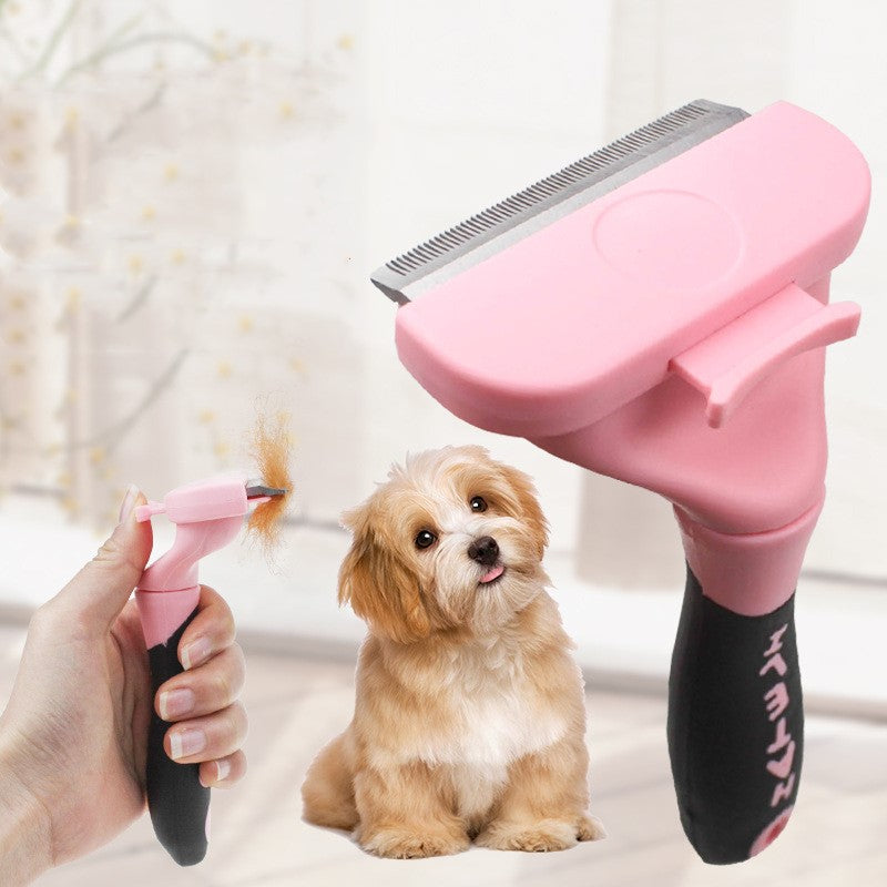 KFX-8630333 Cats and Dogs Universal Stainless Steel Comb Brush - Small & Large, Blue & Pink Options