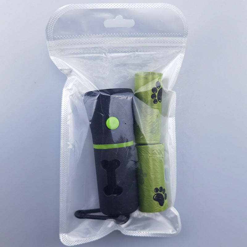 KFX-8630973 Triangle Lamp Distributor with Bone Style and Garbage Bag Set - Black, ABS Material