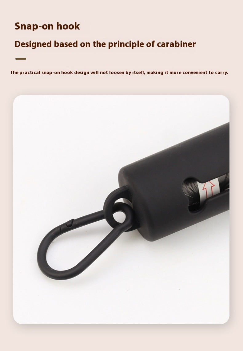 KFX-8630973 Triangle Lamp Distributor with Bone Style and Garbage Bag Set - Black, ABS Material