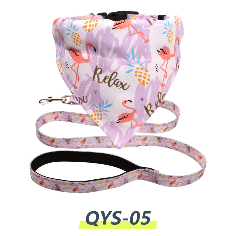 KFX-8633789 Adjustable Anti-Escape Saliva Towel Traction Rope for Pets - Available in Various Sizes and Colors