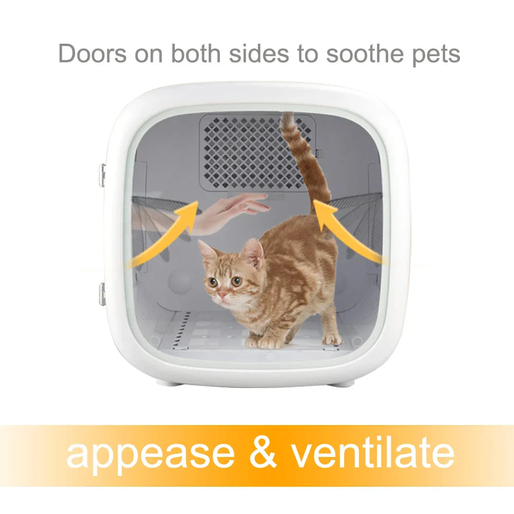 KFX-863379 Automatic Pet Hair Dryer Box for Cats and Dogs - Compact Grooming Dryer Machine