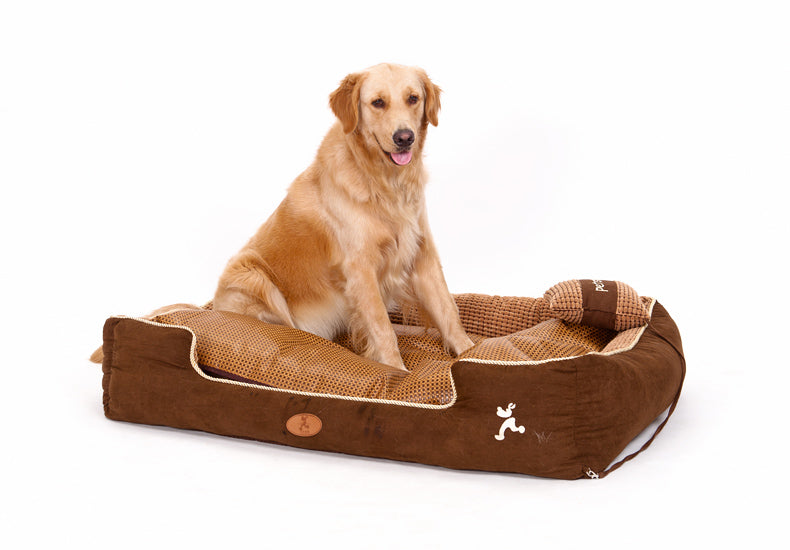 KFX-8634557 Removable Suede Pet Kennel - Washable and Convenient for Easy Care