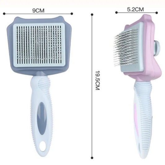 KFX-8636093 Automatic Pet Hair Remover Dog and Cat Grooming Brush with Self-Cleaning Massage Feature for Large Dogs