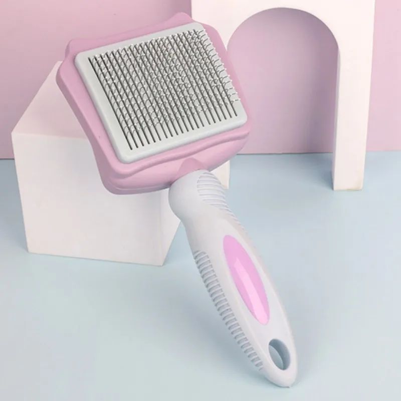 KFX-8636093 Automatic Pet Hair Remover Dog and Cat Grooming Brush with Self-Cleaning Massage Feature for Large Dogs