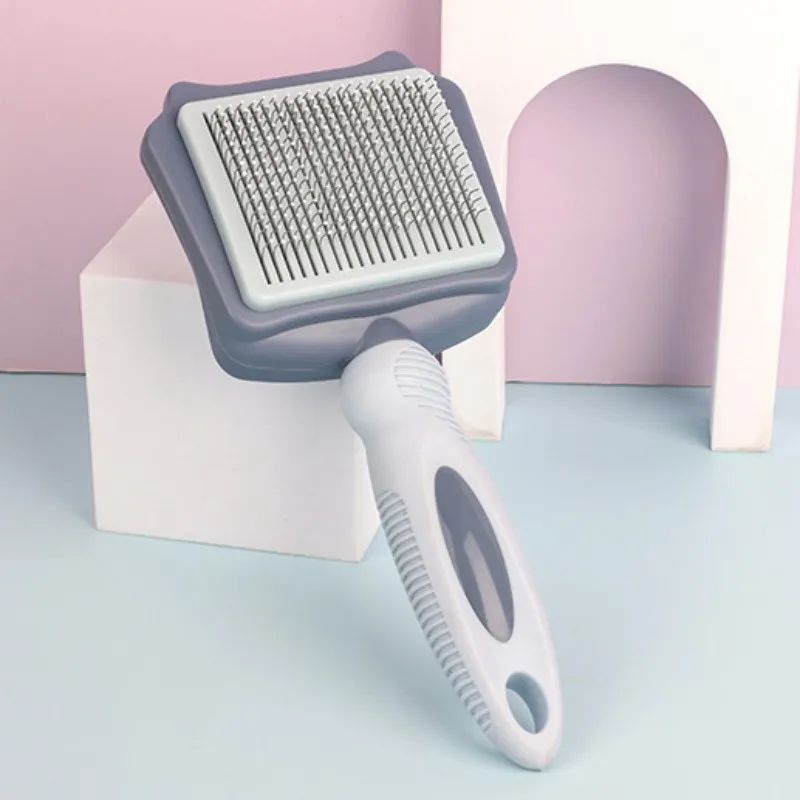 KFX-8636093 Automatic Pet Hair Remover Dog and Cat Grooming Brush with Self-Cleaning Massage Feature for Large Dogs
