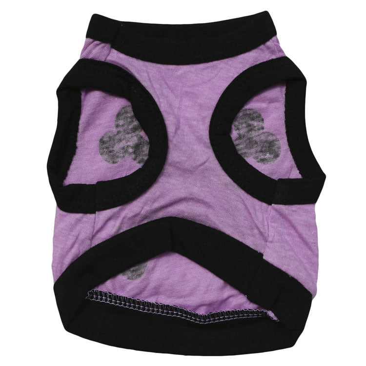 KFX-8639933 Halloween Skull Bones Dog Vest for Small and Medium Pets - Stretchy Cotton Tank Top Costume