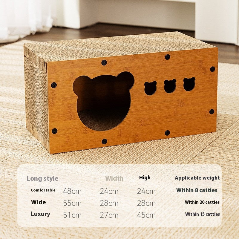 KFX-8640317 Durable Cat Scratch Board in Various Shapes and Sizes – Comfortable Corrugated Design