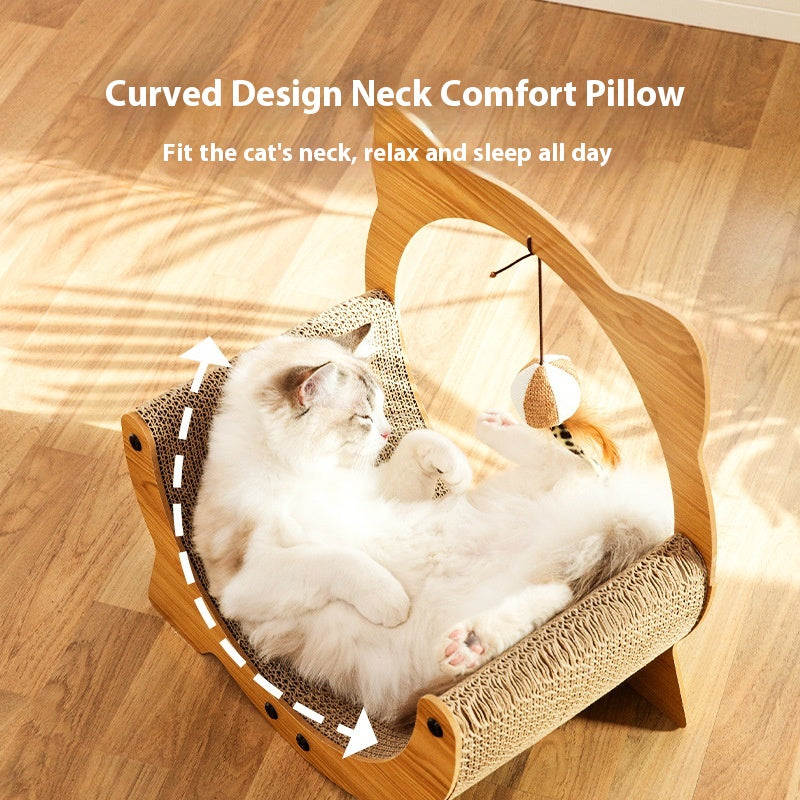 KFX-8640317 Durable Cat Scratch Board in Various Shapes and Sizes – Comfortable Corrugated Design