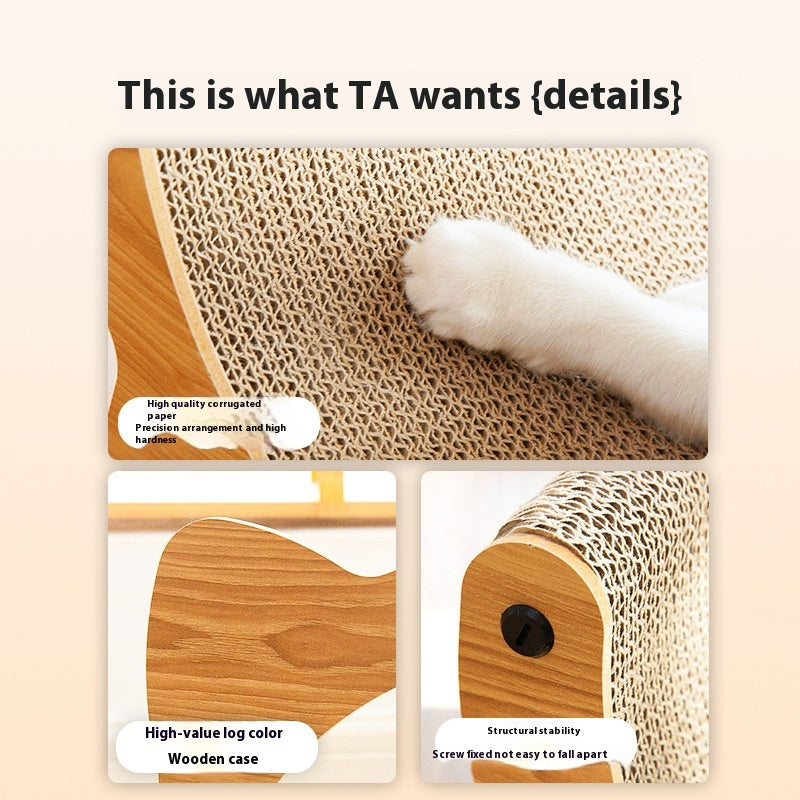 KFX-8640317 Durable Cat Scratch Board in Various Shapes and Sizes – Comfortable Corrugated Design