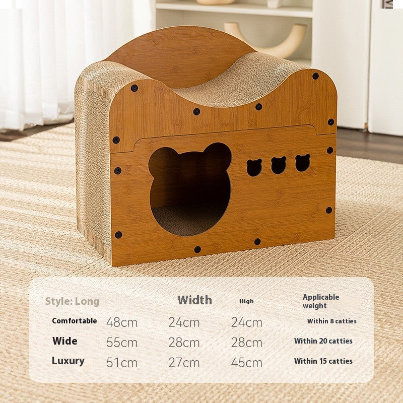 KFX-8640317 Durable Cat Scratch Board in Various Shapes and Sizes – Comfortable Corrugated Design