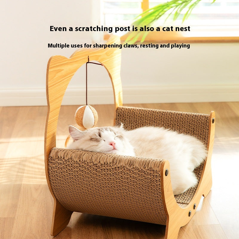 KFX-8640317 Durable Cat Scratch Board in Various Shapes and Sizes – Comfortable Corrugated Design