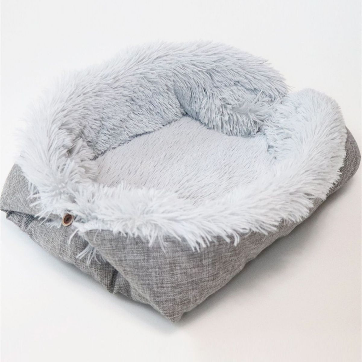 KFX-8643517 Self-Heating Plush Pet Blanket - Double Layer Washable Sleeping Pad for Dogs & Cats