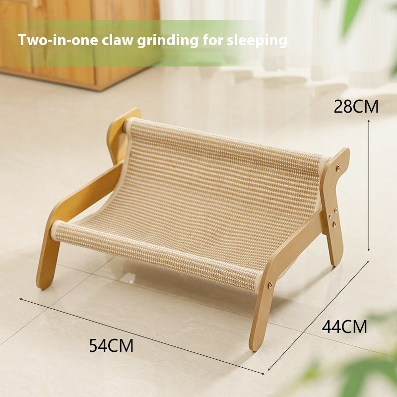 KFX-8646205 Recliner Cat Scratch Board with Replacement Mat - Scratch-Resistant Linen Style