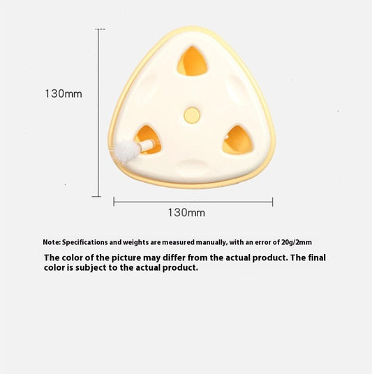 KFX-8646845 Automatic Induction Cat Teaser Toy - Cream Cheese Color, ABS Material