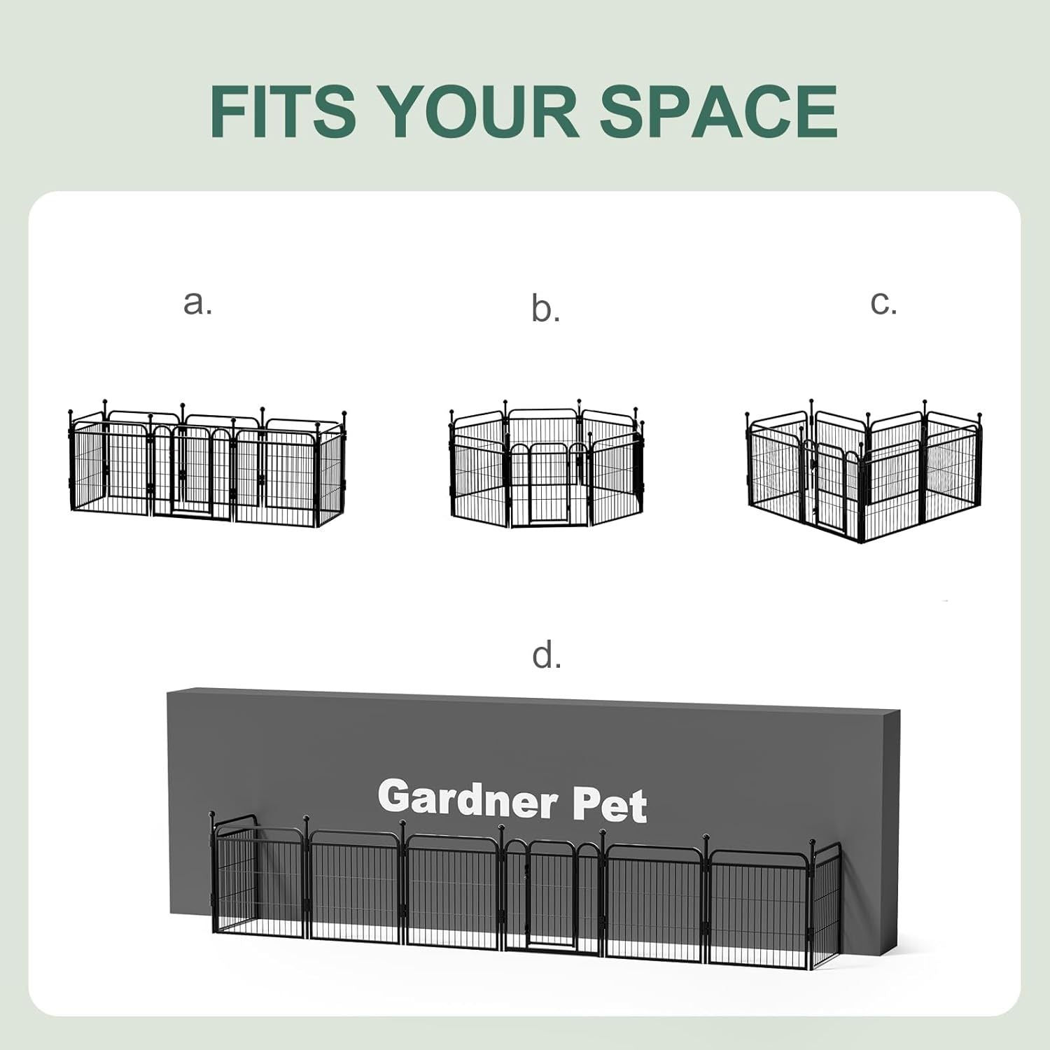 KFX-8647613 Foldable Indoor & Outdoor Dog Playpen with Gravity Lock for Small & Medium Pets
