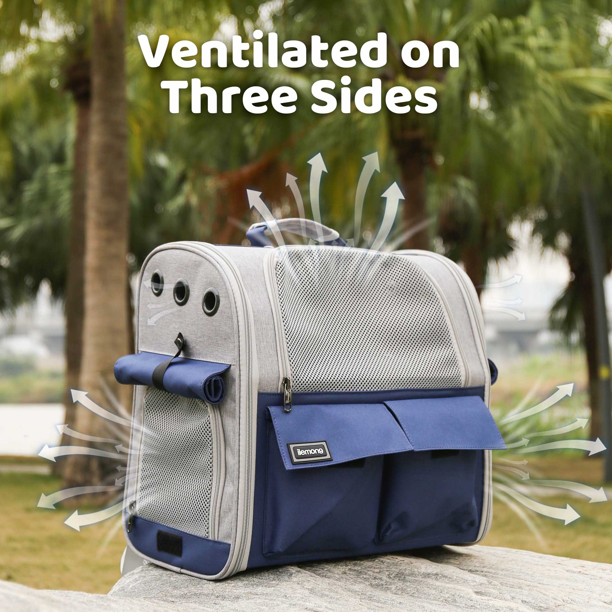 KFX-8647869 Stylish Foldable Soft Pet Carrier with Adjustable Ventilation for Dogs and Cats