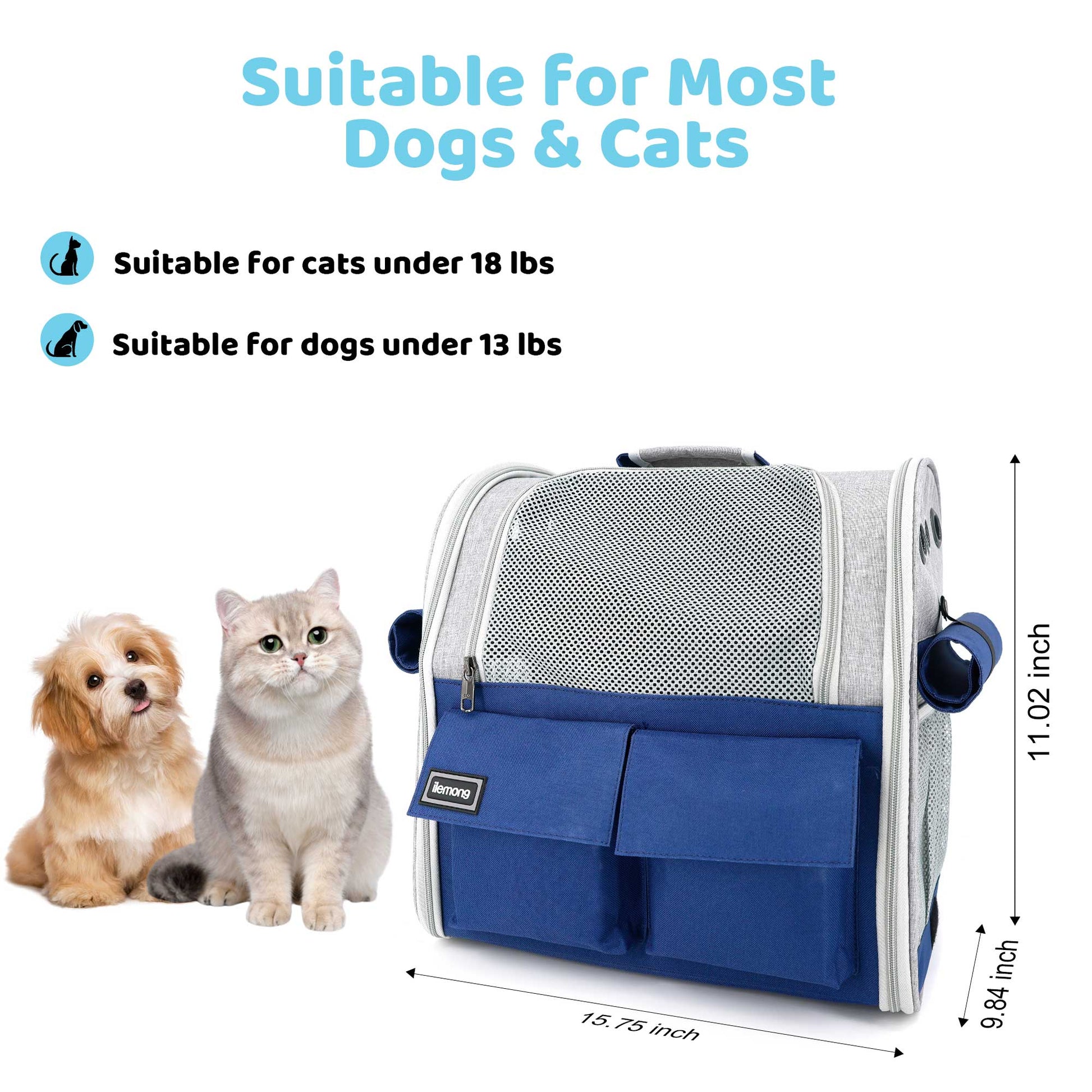 KFX-8647869 Stylish Foldable Soft Pet Carrier with Adjustable Ventilation for Dogs and Cats