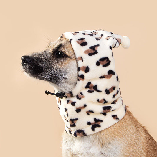 KFX-8650813 Adorable Leopard Print & Solid Color Bear Ears Headgear for Dogs and Cats