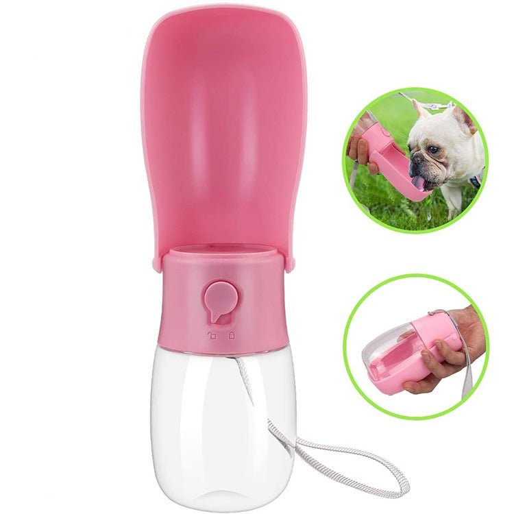 KFX-8651837 Foldable Portable Pet Water Bottle – 280ML Capacity, Convenient Travel Design
