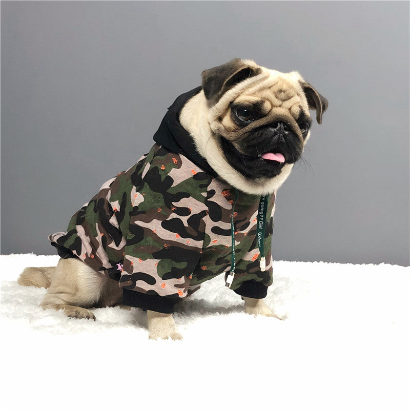 KFX-8654141 Camouflage Pet Jacket Sweater for Dogs in Multiple Sizes