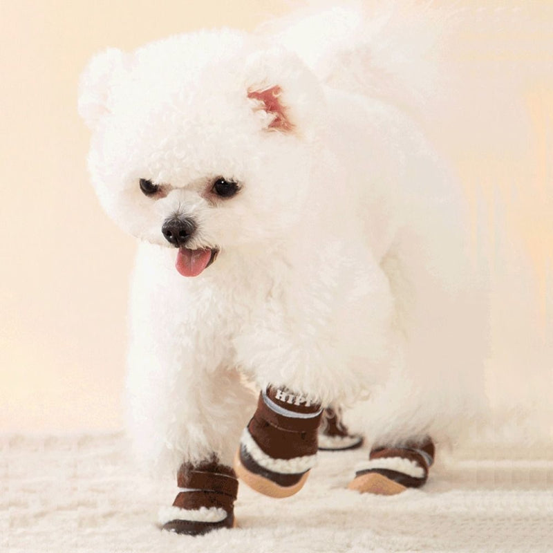 KFX-8658365 Durable Waterproof Winter Dog Boots with Anti-Slip Soles for Ultimate Paw Protection