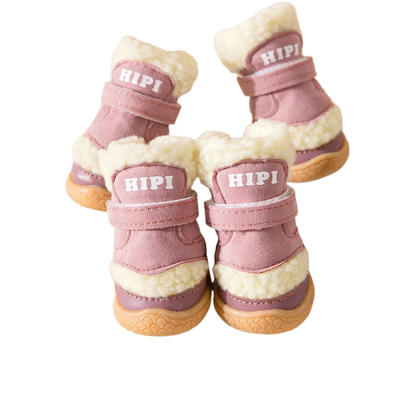 KFX-8658365 Durable Waterproof Winter Dog Boots with Anti-Slip Soles for Ultimate Paw Protection