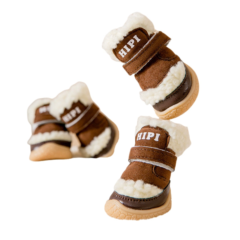 KFX-8658365 Durable Waterproof Winter Dog Boots with Anti-Slip Soles for Ultimate Paw Protection