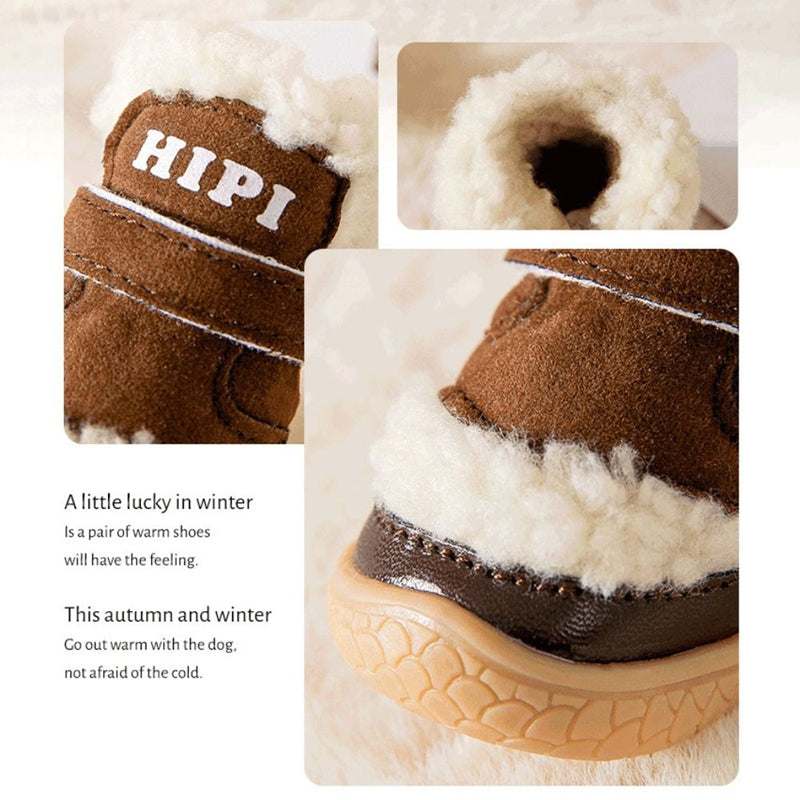 KFX-8658365 Durable Waterproof Winter Dog Boots with Anti-Slip Soles for Ultimate Paw Protection