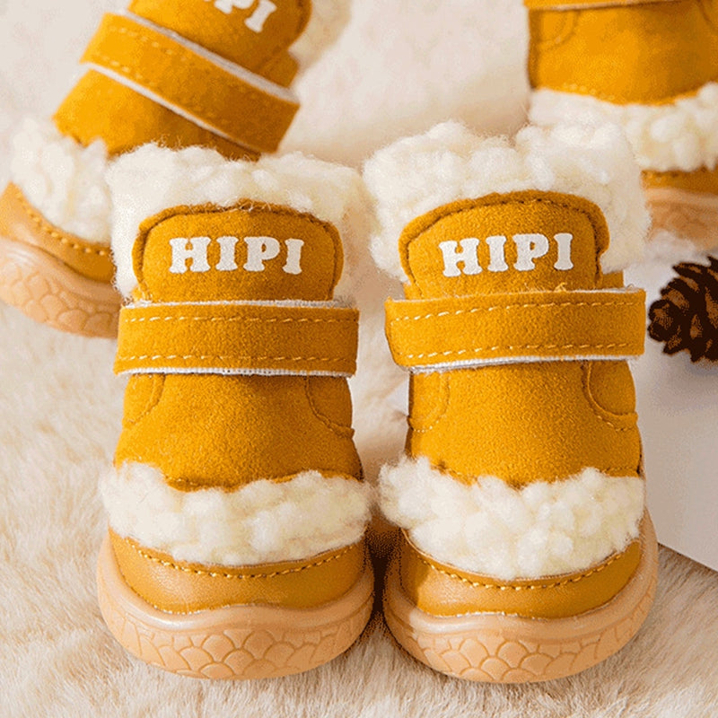 KFX-8658365 Durable Waterproof Winter Dog Boots with Anti-Slip Soles for Ultimate Paw Protection