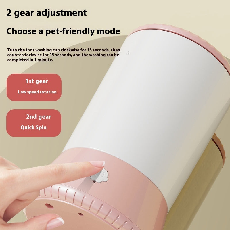KFX-8659389 Electric Pet Foot Cleaning Machine for Dogs and Cats - Silicone and ABS Material, Available in Multiple Colors