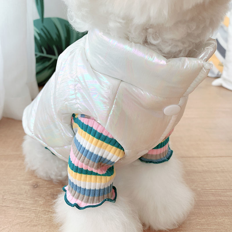 KFX-8659901 Bright Pink & White Waterproof Vest for Pets - XS to XL Sizes