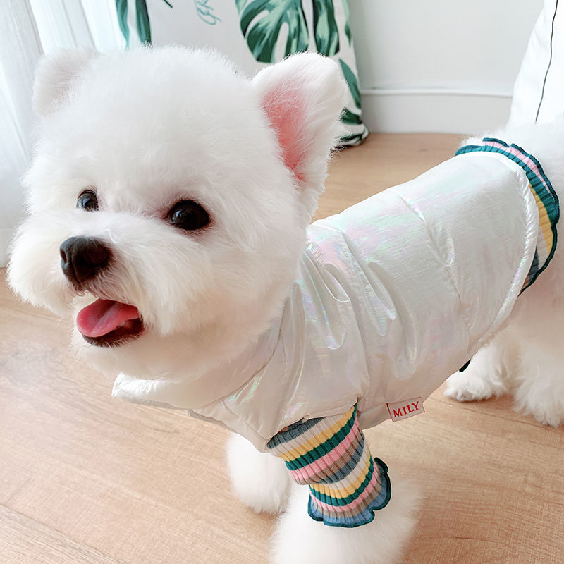 KFX-8659901 Bright Pink & White Waterproof Vest for Pets - XS to XL Sizes