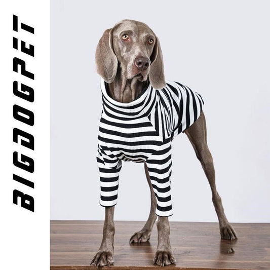 KFX-8662077 Large Dog Thin Inner Layer Clothing in Black and White - Multiple Sizes Available