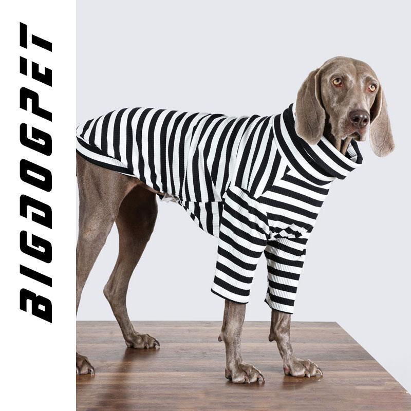 KFX-8662077 Large Dog Thin Inner Layer Clothing in Black and White - Multiple Sizes Available